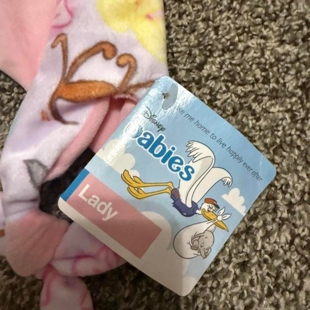 Disney Babies Lady and the Tramp pink winter hat - Picture 3 of 5